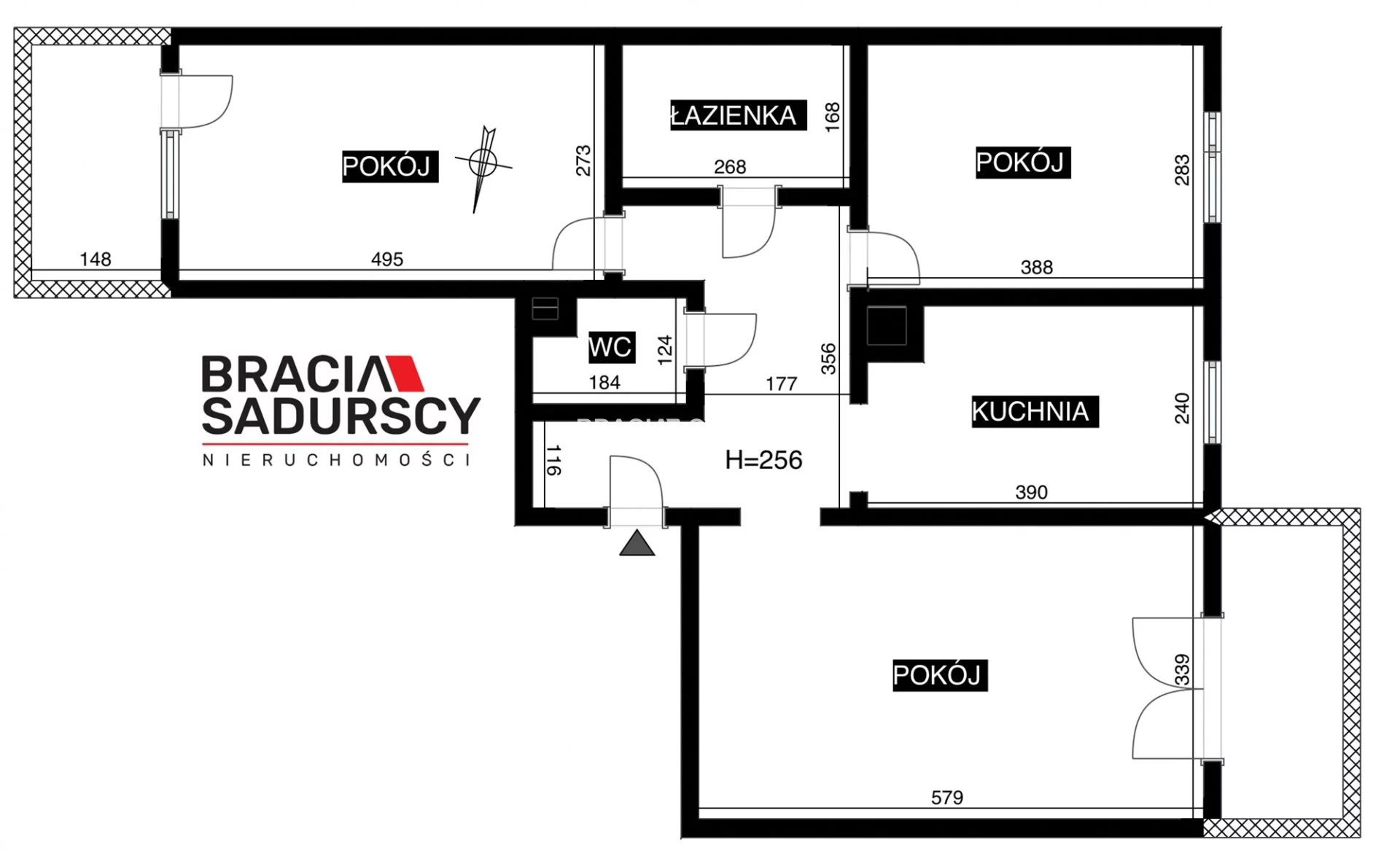 3 pokoje, mieszkanie 70,50 m², piętro 3, oferta nr , BS5-MS-311325-2, Kraków, Prądnik Czerwony, Bohomolca