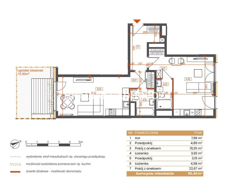 3 pokoje, mieszkanie 66,40 m², parter, oferta nr , BS2-MS-309163-6, Katowice, Ceglana