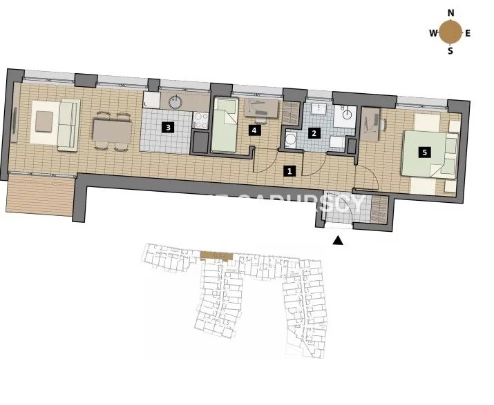 3 pokoje, mieszkanie 39,00 m², piętro 4, oferta nr , BS2-MS-311943-1, Kraków, Krowodrza, Łobzów, Czyżewskiego