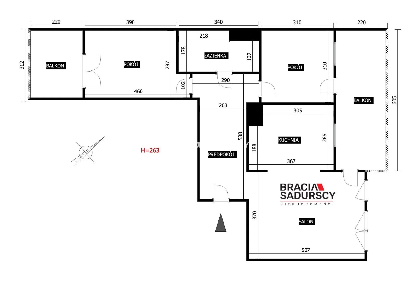 3 pokoje, apartament 68,78 m², piętro 5, oferta nr , BS4-MS-311501, Kraków, Grzegórzki, Dąbska