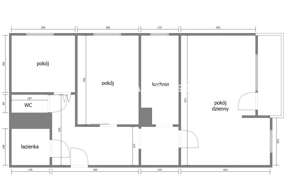3 pokoje, mieszkanie 63,30 m², piętro 5, oferta nr , BS4-MS-311503, Kraków, Czyżyny, os. Dywizjonu 303