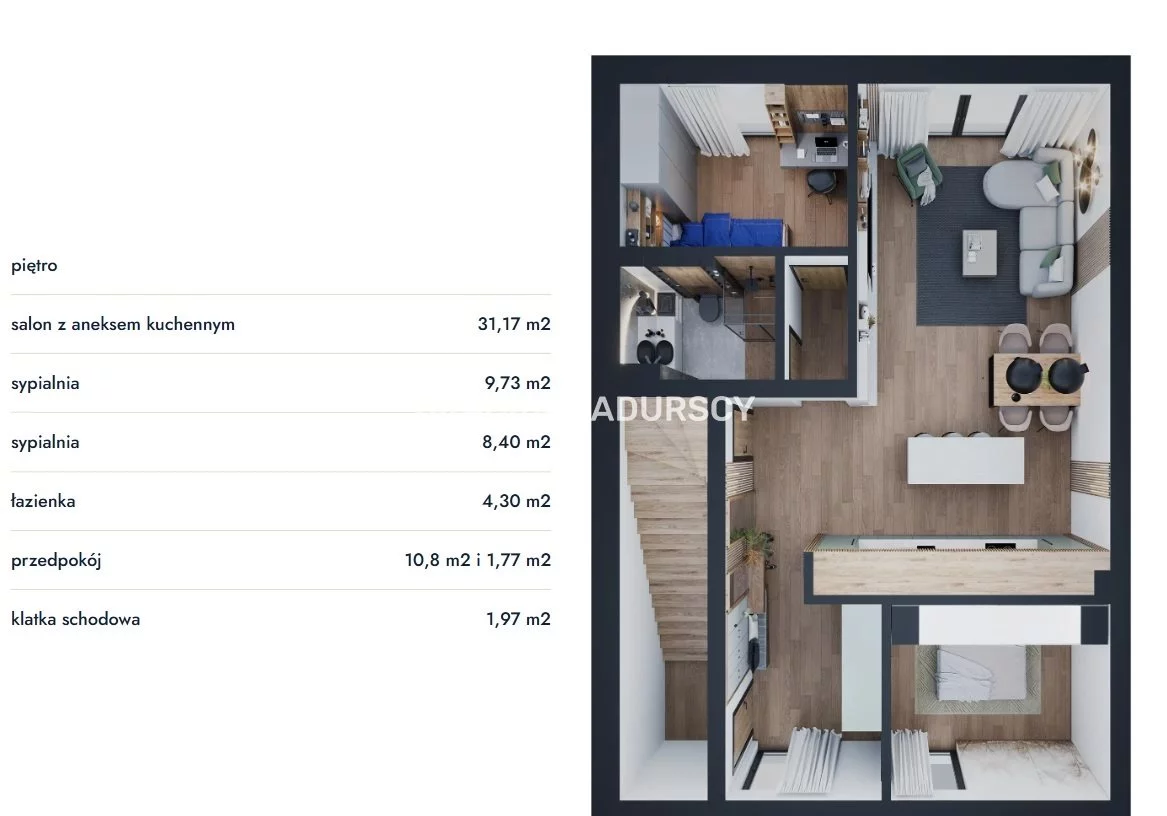 3 pokoje, mieszkanie 69,84 m², piętro 1, oferta nr , BS2-MS-307515-9, Wieliczka, Europejska