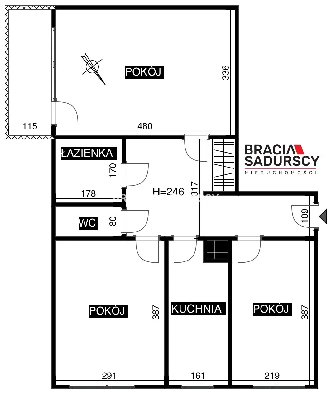 3 pokoje, apartament 58,00 m², piętro 3, oferta nr , BS1-MS-309897, Kraków, Bieńczyce, Fatimska