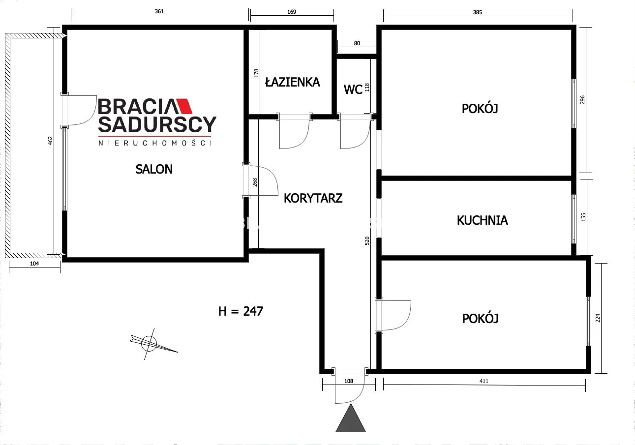 3 pokoje, apartament 58,00 m², piętro 1, oferta nr , BS1-MS-310079-28, Kraków, Mistrzejowice, Nowa Huta, ul. Fatimska