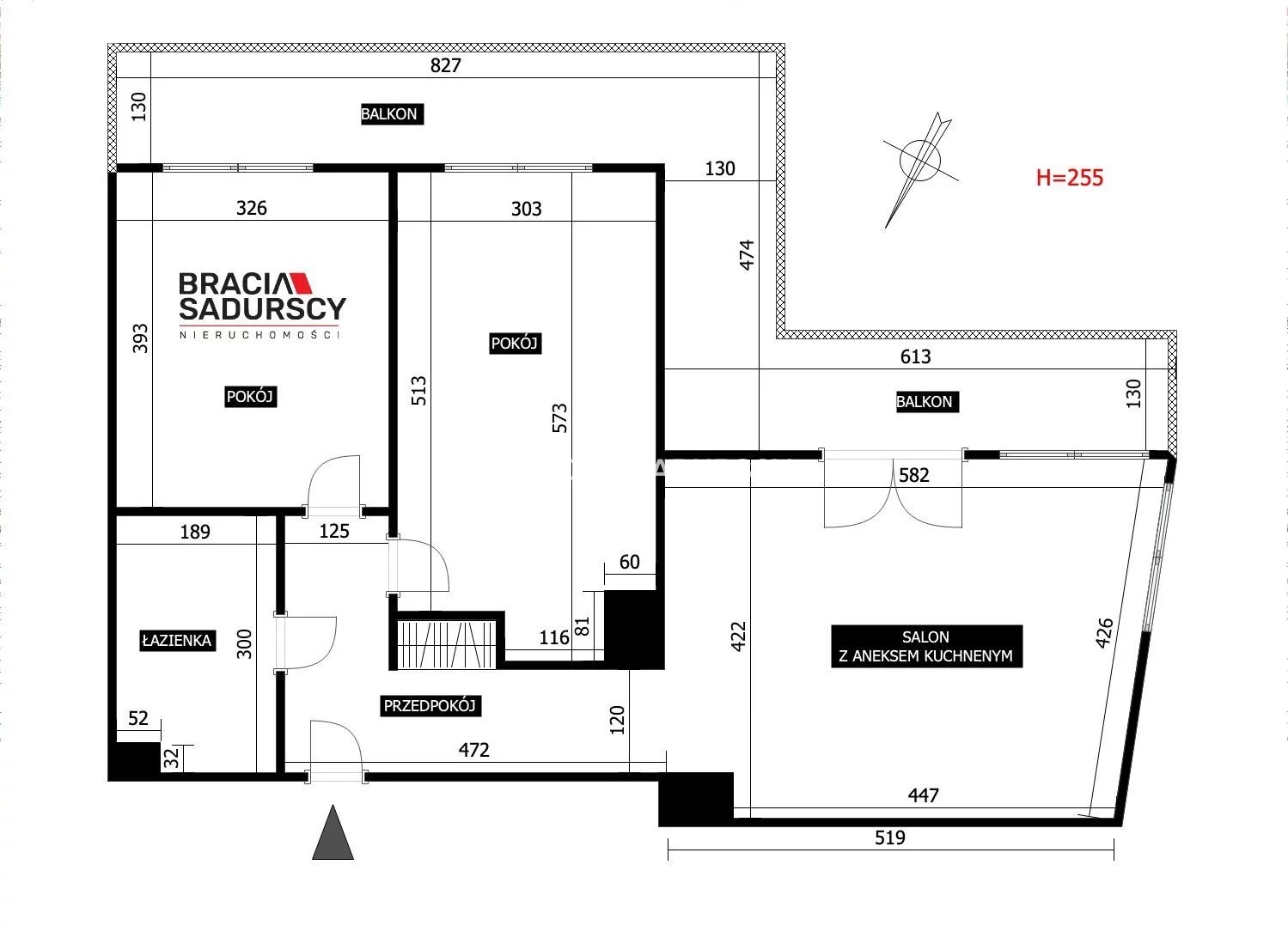 3 pokoje, mieszkanie 65,00 m², piętro 3, oferta nr , BS2-MS-312126, Kraków, Łagiewniki-Borek Fałęcki, Łagiewniki, Fredry