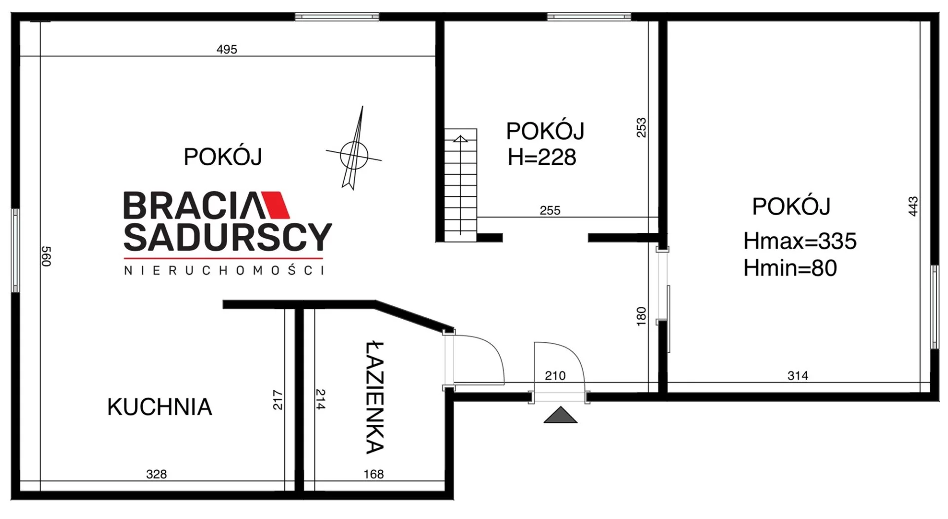 3 pokoje, mieszkanie 37,20 m², piętro 3, oferta nr , BS1-MS-310440-1, Skawina, Głowackiego