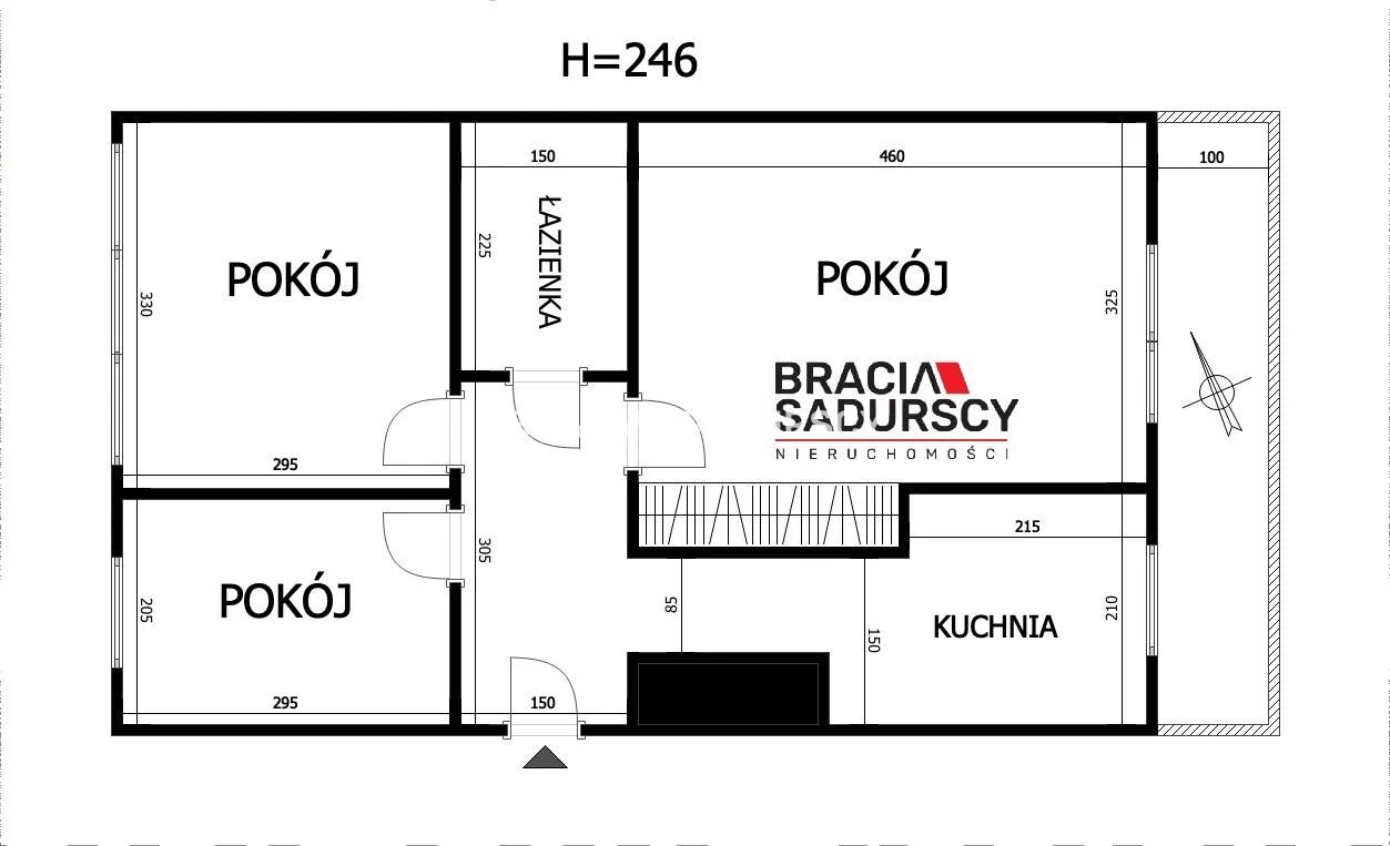 3 pokoje, mieszkanie 47,80 m², piętro 7, oferta nr , BS1-MS-309520-51, Kraków, Krowodrza, Gramatyka