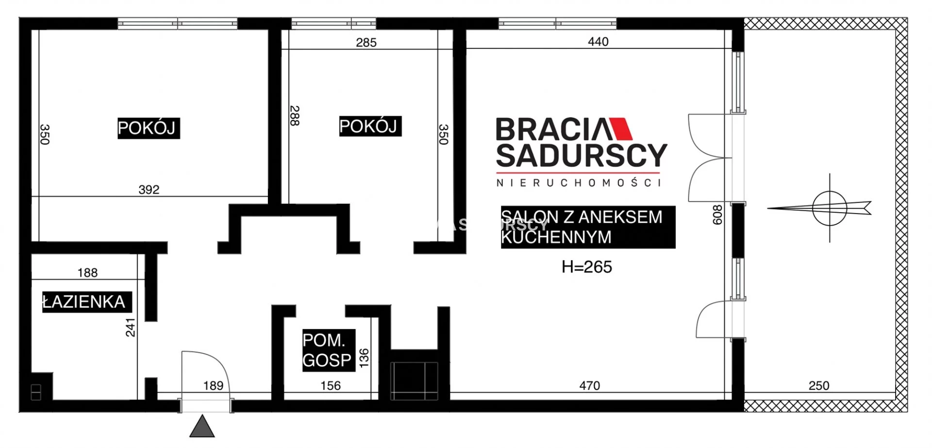 3 pokoje, mieszkanie 65,74 m², piętro 7, oferta nr , BS4-MS-312218, Kraków, Grzegórzki, Grzegórzecka