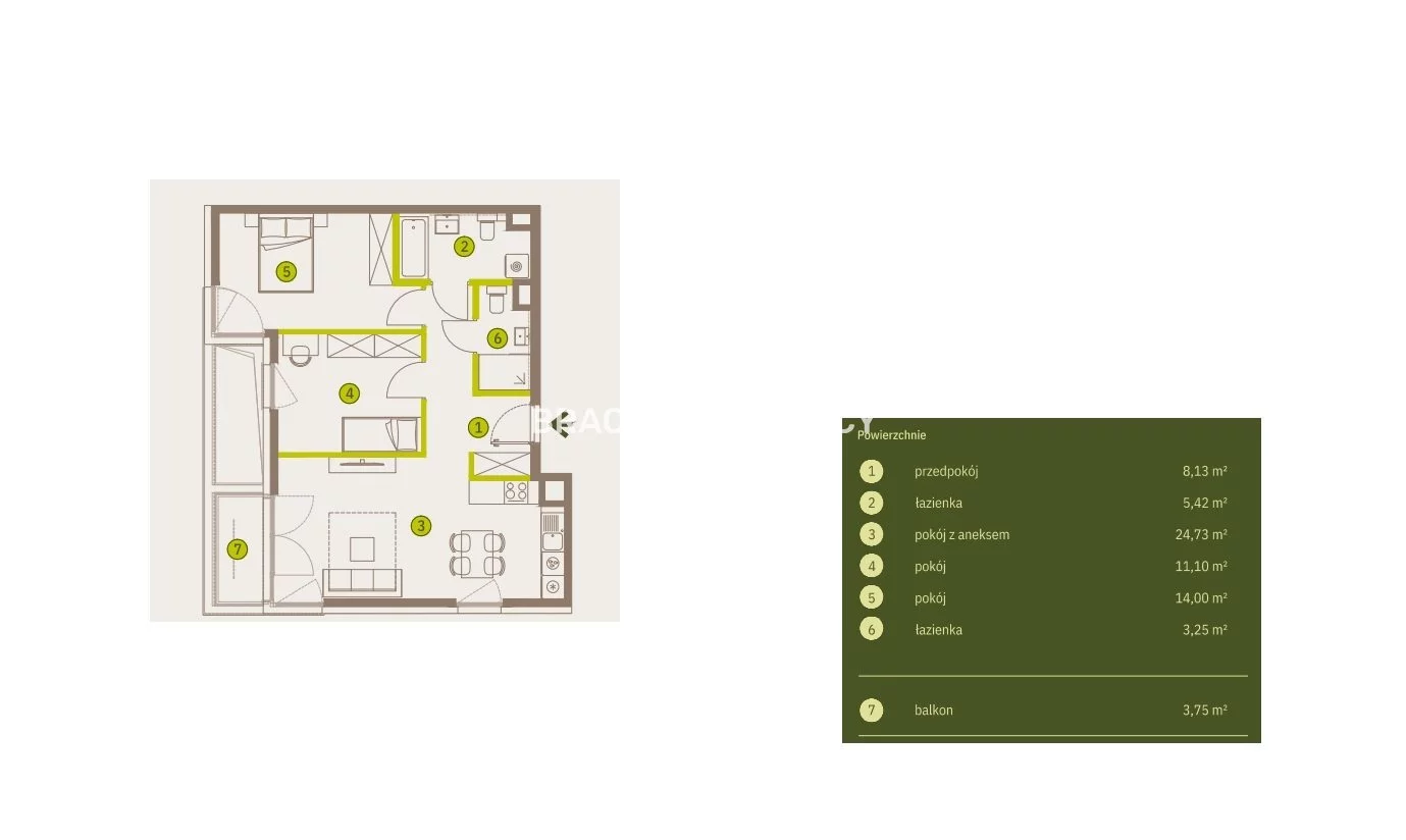 3 pokoje, mieszkanie 66,62 m², piętro 4, oferta nr , BS2-MS-311863-5, Kraków, Prądnik Biały, Imbramowska