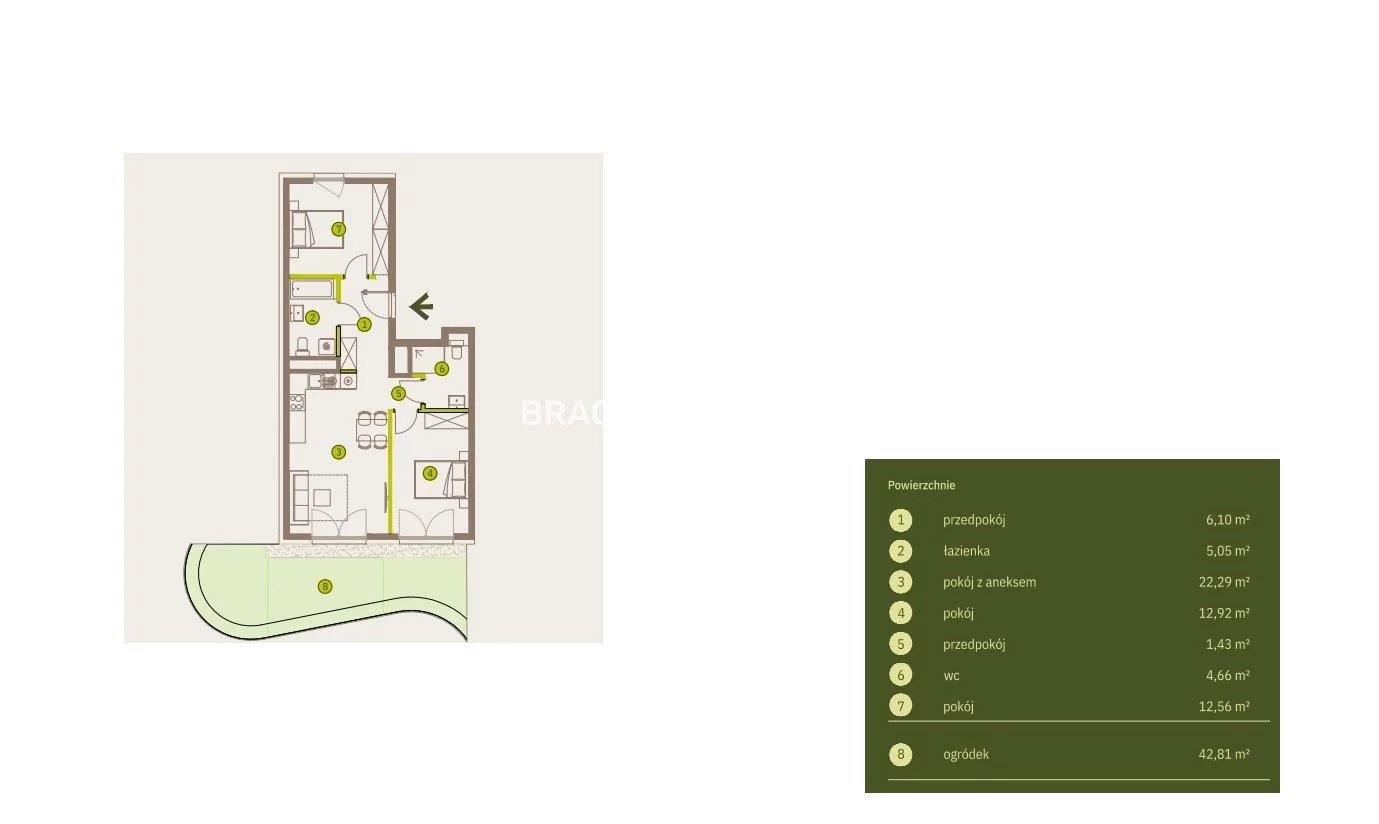 3 pokoje, mieszkanie 65,02 m², parter, oferta nr , BS2-MS-312013-5, Kraków, Prądnik Biały, Imbramowska