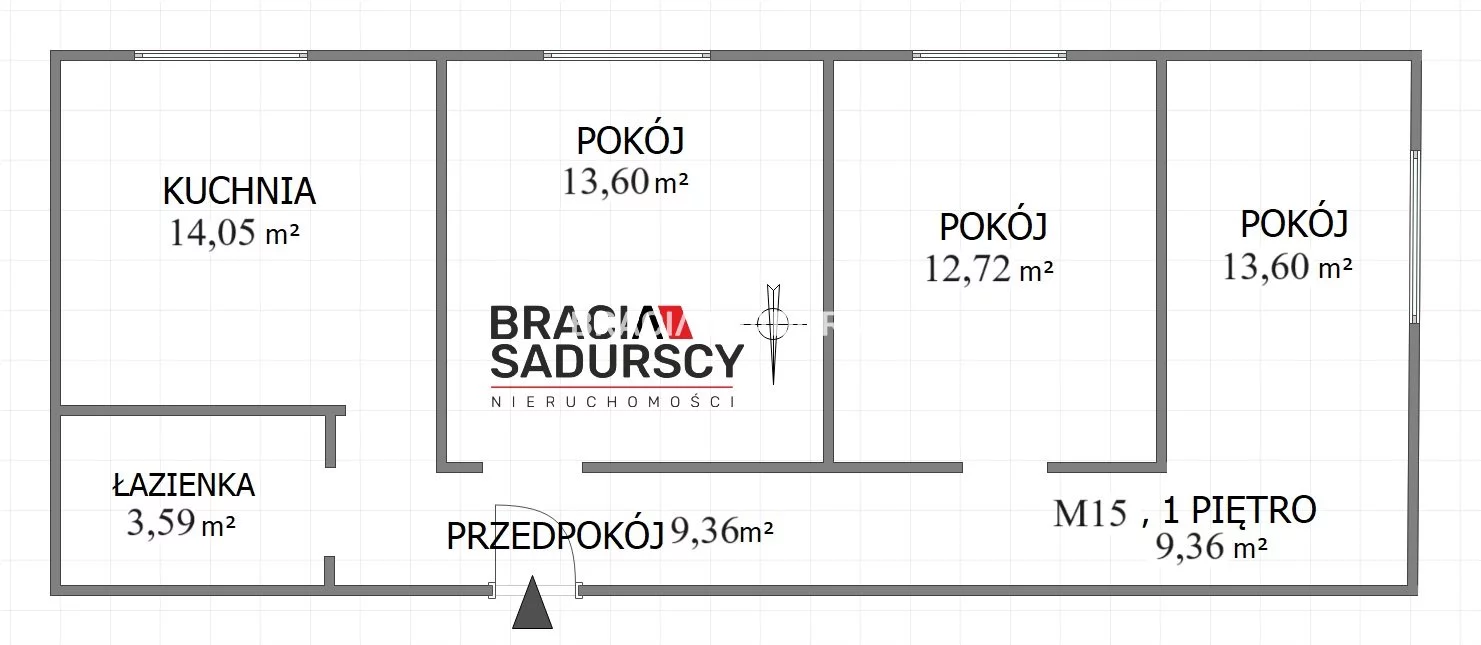 3 pokoje, mieszkanie 66,92 m², piętro 2, oferta nr , BS5-MS-298154-67, Chrzanów, Kolonia Stella