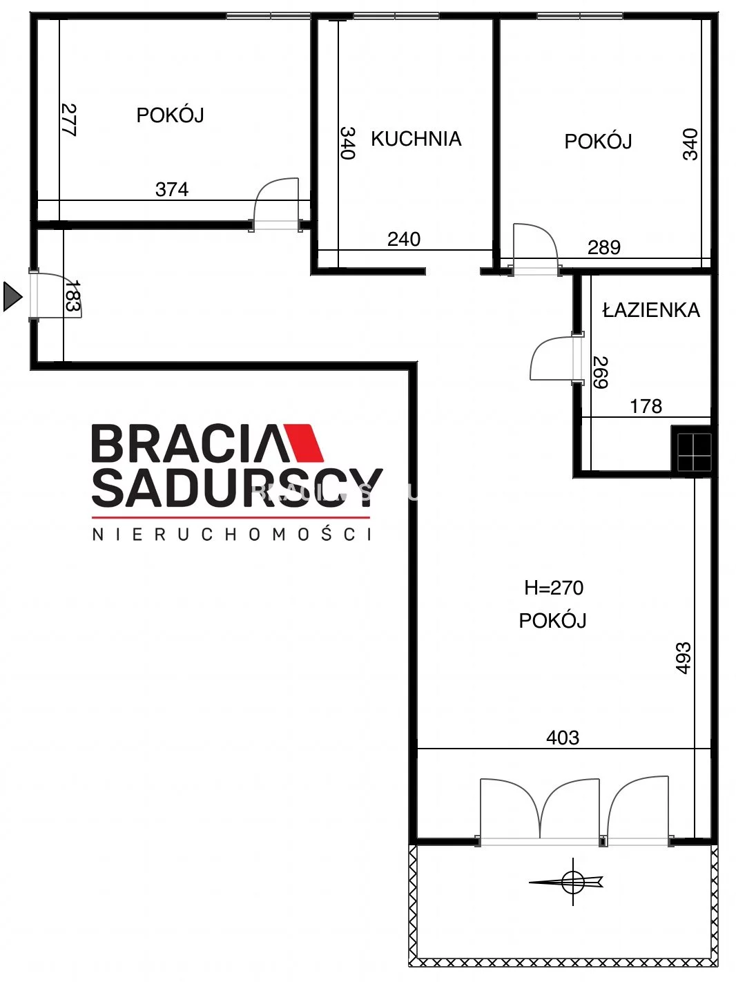 3 pokoje, apartament 66,00 m², piętro 1, oferta nr , BS1-MS-308989-8, Kraków, Swoszowice, Kliny, Komuny Paryskiej