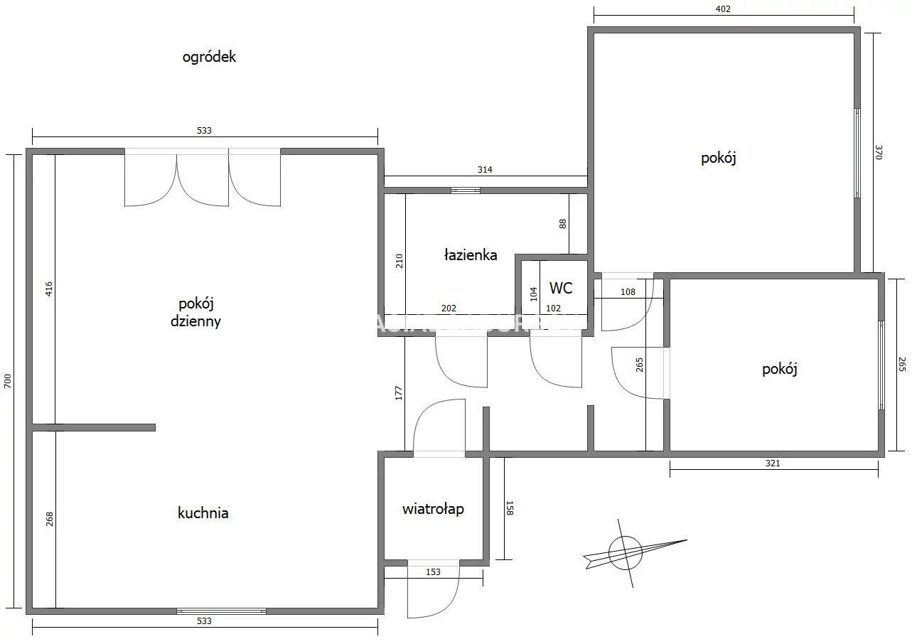 3 pokoje, mieszkanie 78,00 m², parter, oferta nr , BS1-MS-311514-15, Kraków, Swoszowice, Kliny, Komuny Paryskiej