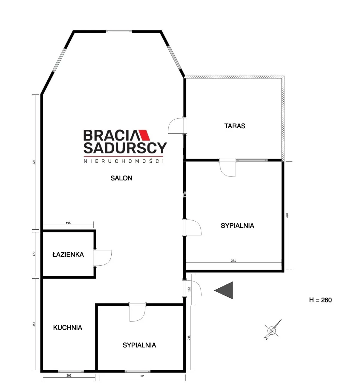 3 pokoje, mieszkanie 62,30 m², piętro 1, oferta nr , BS5-MS-310973-4, Krzeszowice, Krakowska