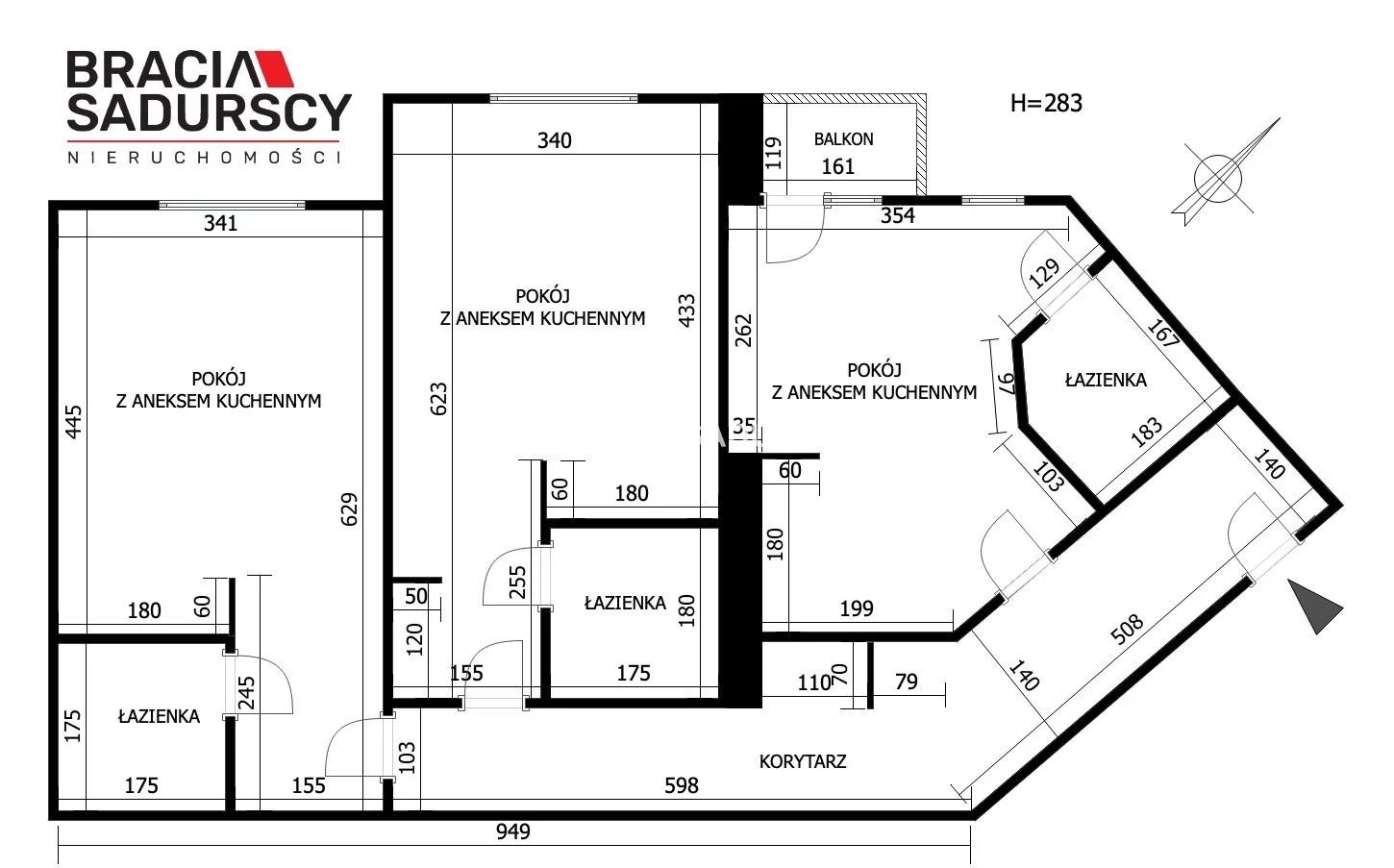 3 pokoje, mieszkanie 73,99 m², piętro 4, oferta nr , BS3-MS-306014, Kraków, Stare Miasto, Śródmieście, Krasińskiego