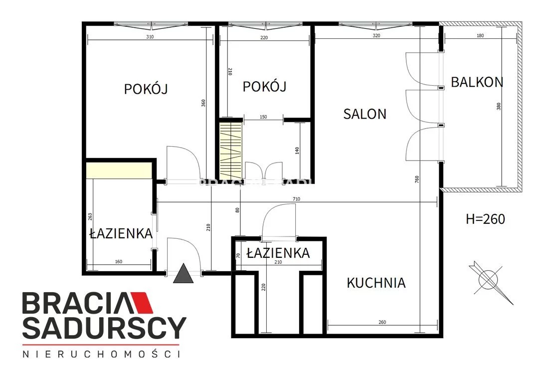 3 pokoje, apartament 55,27 m², piętro 3, oferta nr , BS5-MS-310059-8, Kraków, Dębniki, Ruczaj, Lubostroń