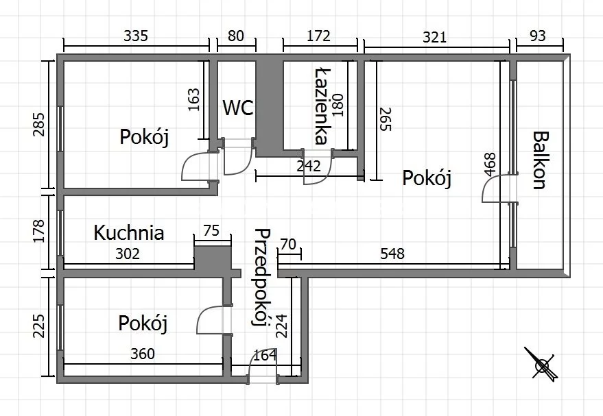 3 pokoje, mieszkanie 55,70 m², piętro 5, oferta nr , BS1-MS-310629-94, Kraków, Podgórze Duchackie, Łużycka