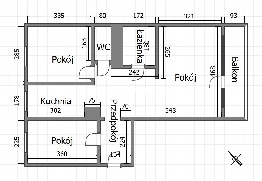 3 pokoje, mieszkanie 55,70 m², piętro 5, oferta nr , BS1-MS-310629-94, Kraków, Podgórze Duchackie, Łużycka