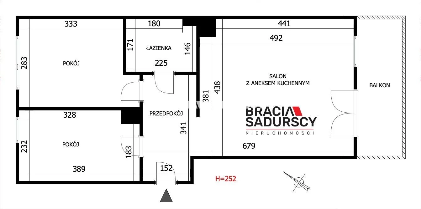 3 pokoje, mieszkanie 49,50 m², piętro 1, oferta nr , BS1-MS-310167-7, Kraków, Swoszowice, Macieja Dębskiego