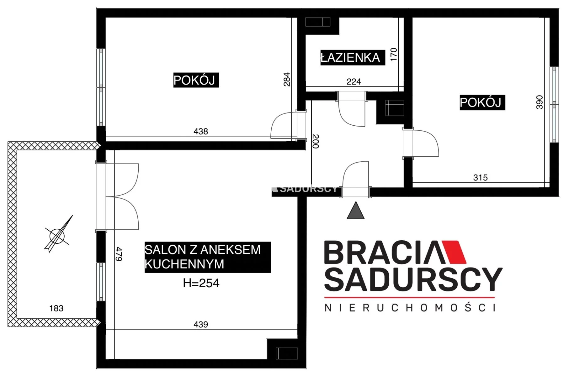 3 pokoje, mieszkanie 53,69 m², piętro 2, oferta nr , BS4-MS-311806, Kraków, Swoszowice, Opatkowice, Macieja Dębskiego