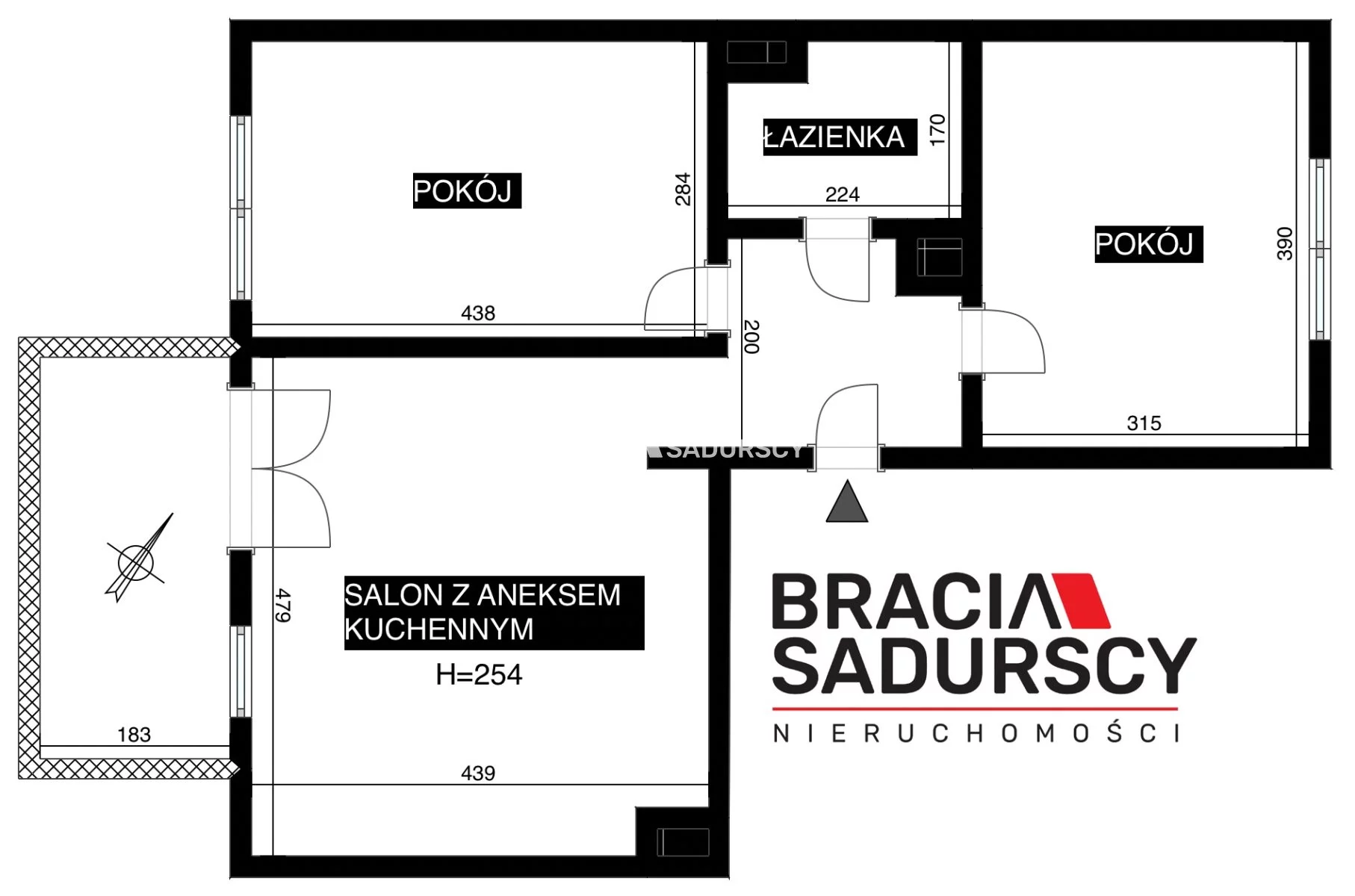 3 pokoje, mieszkanie 53,69 m², piętro 2, oferta nr , BS4-MS-311806, Kraków, Swoszowice, Opatkowice, Macieja Dębskiego
