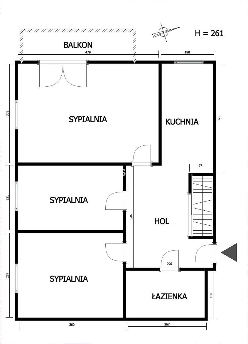 3 pokoje, mieszkanie 56,00 m², piętro 2, oferta nr , BS2-MS-307936-5, Kraków, Podgórze Duchackie, Kurdwanów, Marii i Bolesława Wysłouchów