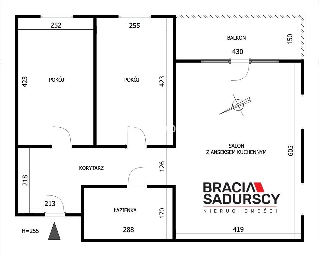 3 pokoje, apartament 60,00 m², piętro 2, oferta nr , BS1-MS-309462-24, Kraków, Dębniki, Ruczaj, prof. Michała Bobrzyńskiego