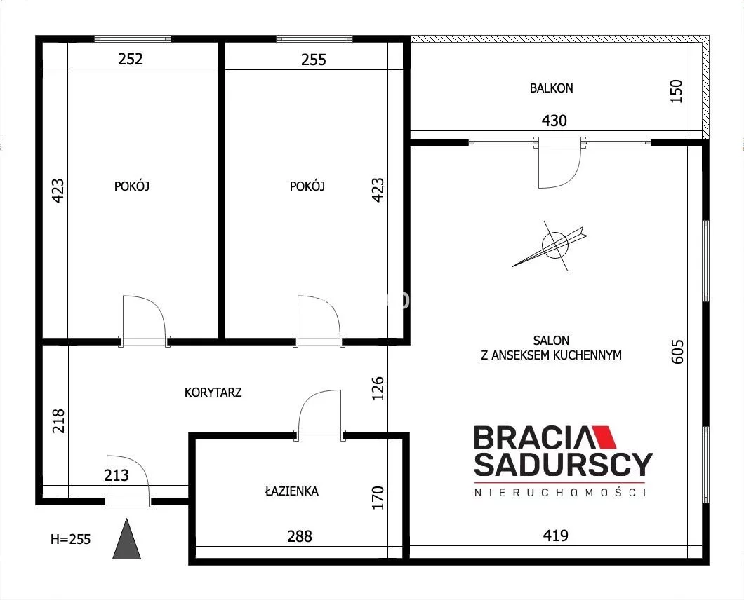 3 pokoje, mieszkanie 60,00 m², piętro 2, oferta nr , BS1-MS-312447-37, Kraków, Dębniki, Ruczaj, prof. Michała Bobrzyńskiego