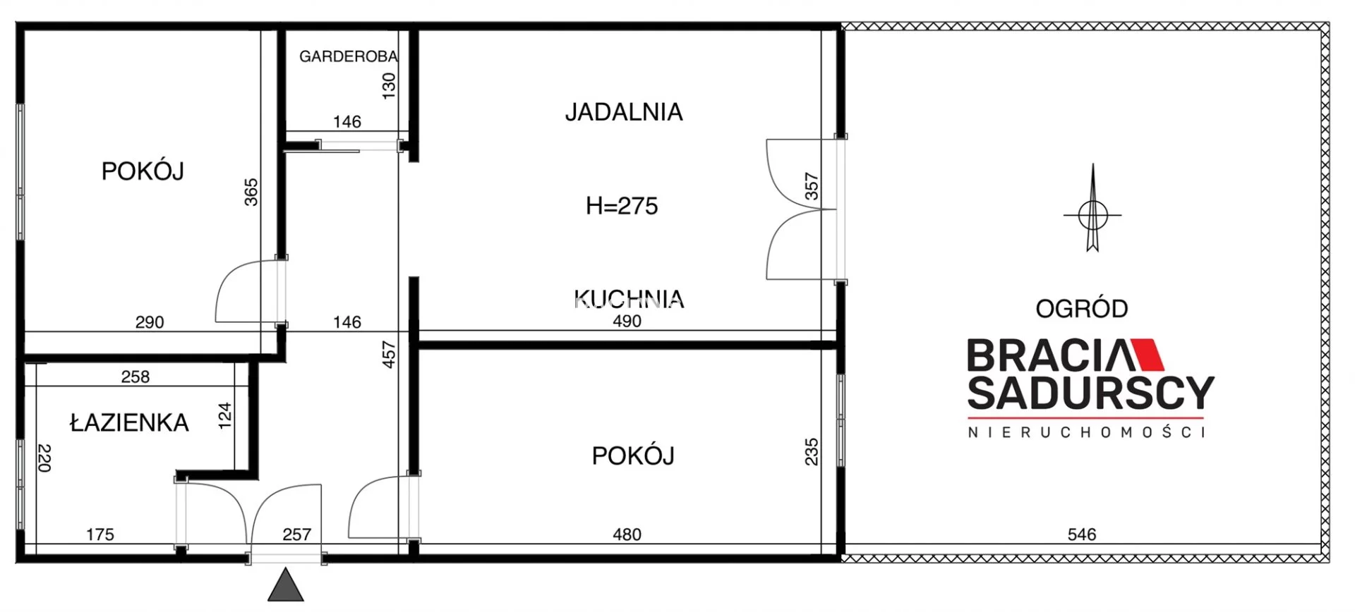 3 pokoje, apartament 54,26 m², parter, oferta nr , BS3-MS-307986, Kraków, Krowodrza, Łobzów, Nałkowskiego