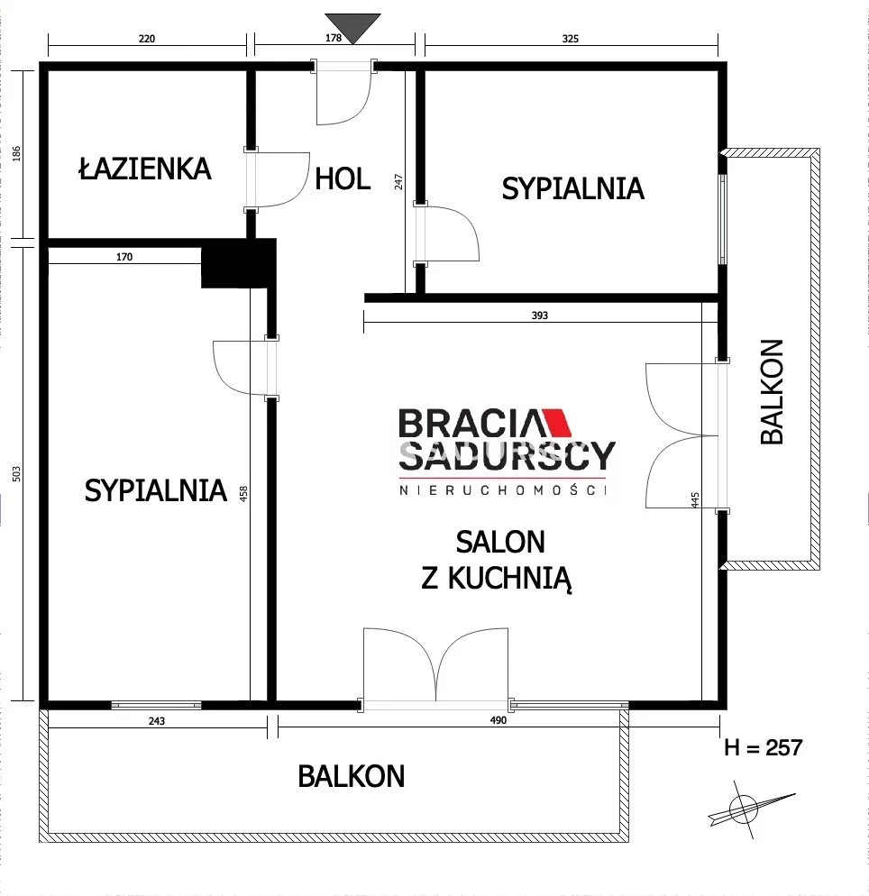 3 pokoje, apartament 51,03 m², piętro 1, oferta nr , BS5-MS-310064-7, Kraków, Mistrzejowice, Nowa Huta, Niebyła
