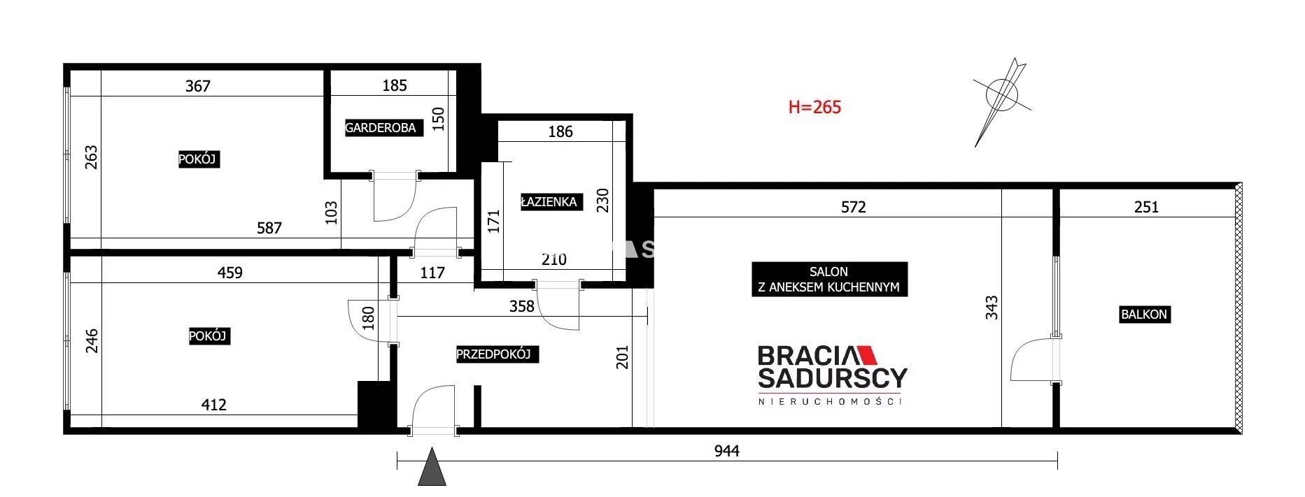 3 pokoje, mieszkanie 60,00 m², piętro 3, oferta nr , BS3-MS-312058, Kraków, Dębniki, Ruczaj, Obozowa