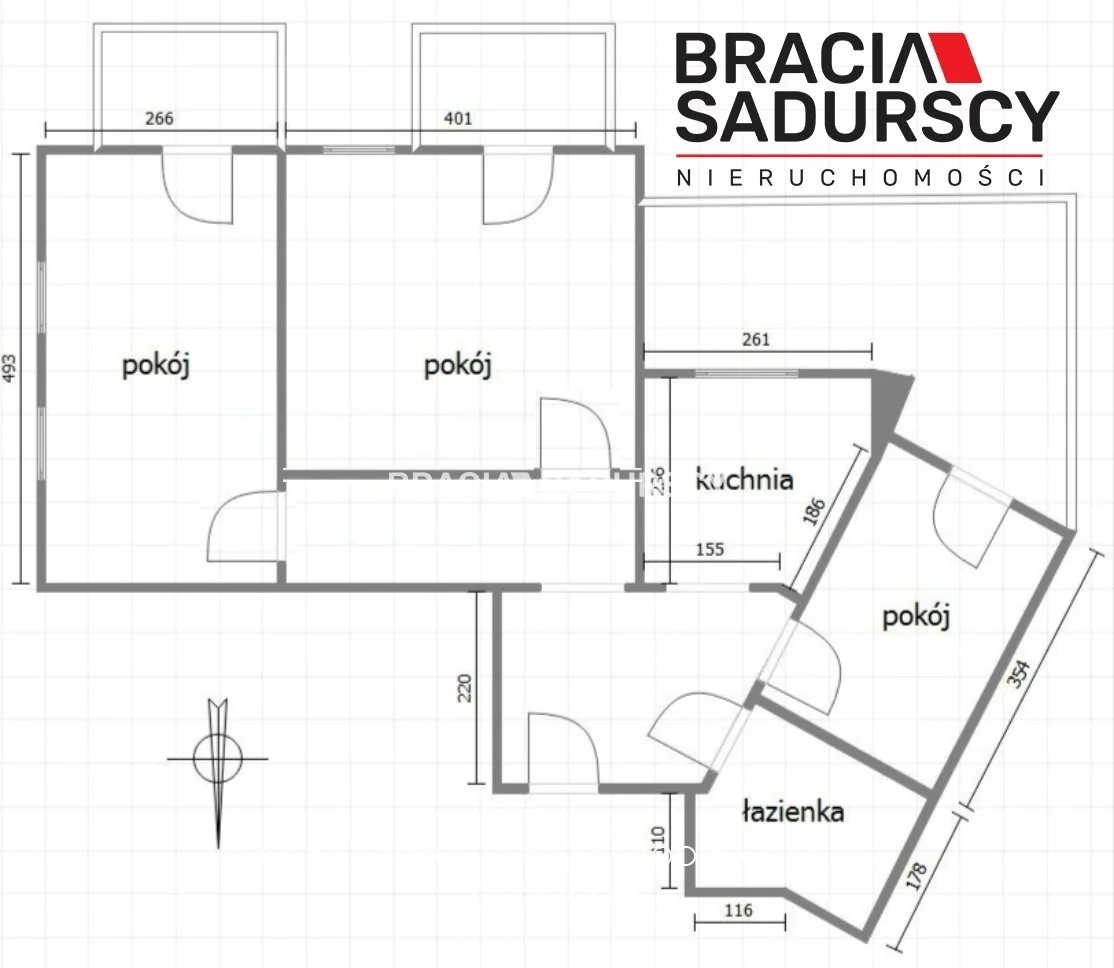 3 pokoje, mieszkanie 57,40 m², parter, oferta nr , BS1-MS-311731-29, Kraków, Dębniki, Ruczaj, Obozowa