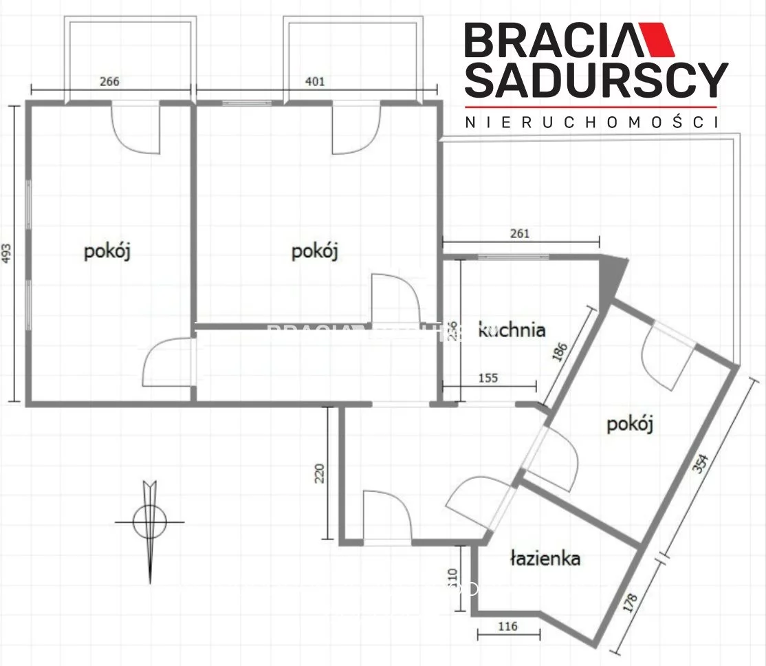 3 pokoje, mieszkanie 57,40 m², parter, oferta nr , BS1-MS-311731-29, Kraków, Dębniki, Ruczaj, Obozowa