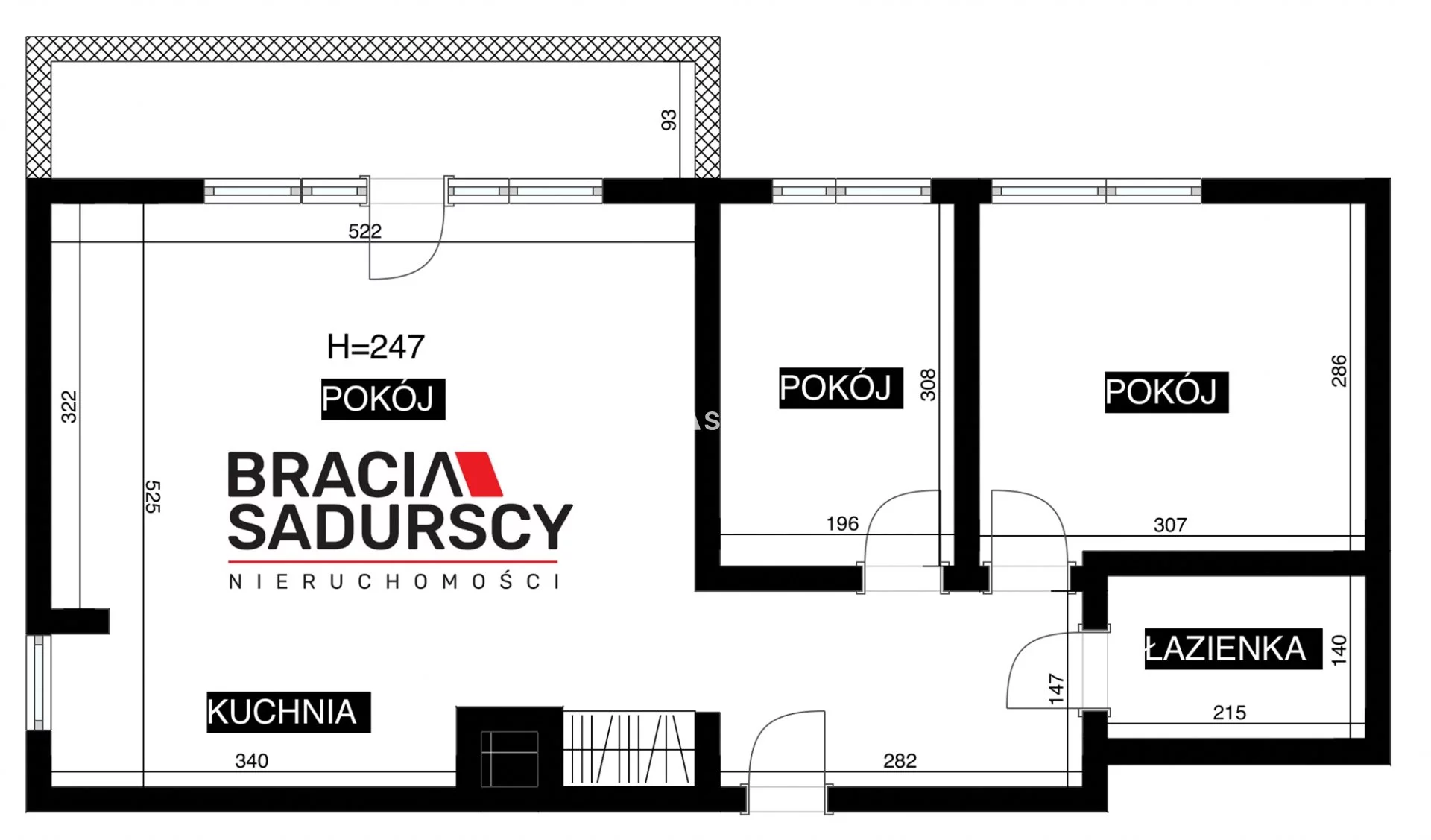 3 pokoje, mieszkanie 49,89 m², piętro 2, oferta nr , BS1-MS-311381, Kraków, Łagiewniki-Borek Fałęcki, Osiedle Cegielniana, Odrzańska