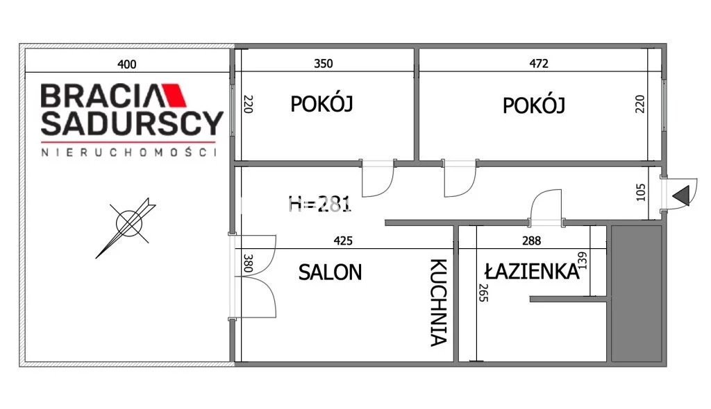 3 pokoje, mieszkanie 44,00 m², parter, oferta nr , BS1-MS-312668-65, Kraków, Swoszowice, Opatkowice, ul. Opatkowicka