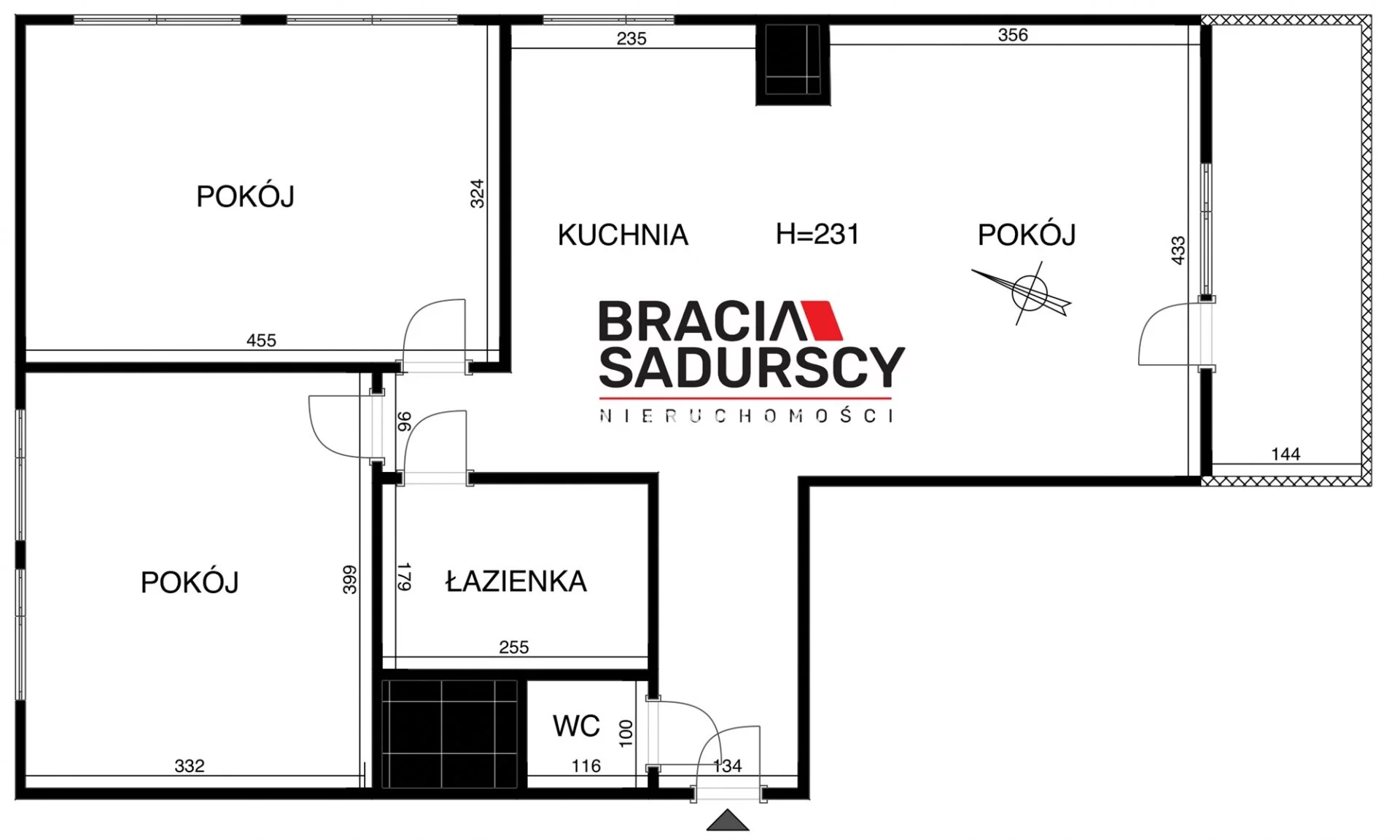 3 pokoje, mieszkanie 65,92 m², piętro 4, oferta nr , BS3-MS-310174, Kraków, Mistrzejowice, os. Oświecenia
