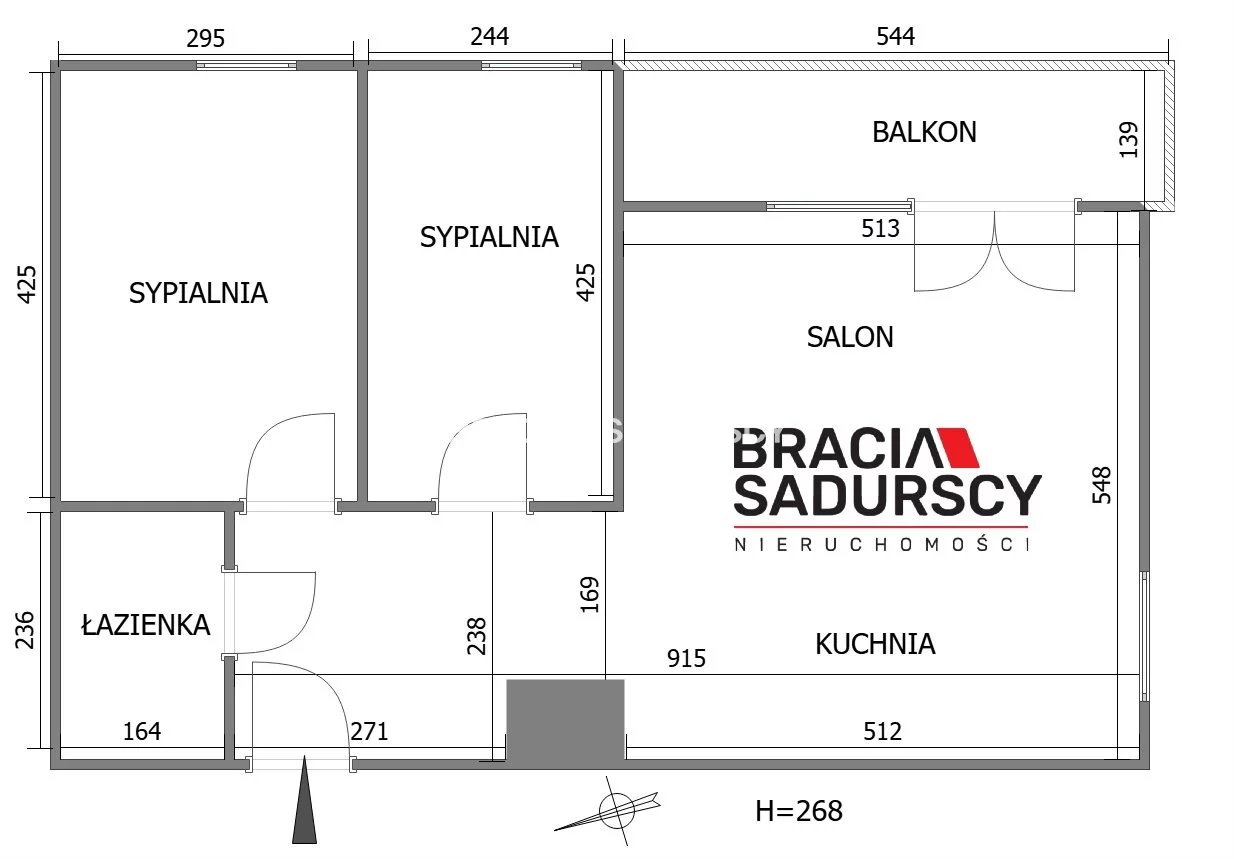 3 pokoje, mieszkanie 63,21 m², piętro 1, oferta nr , BS3-MS-299503-5, Wieliczka, Pasternik