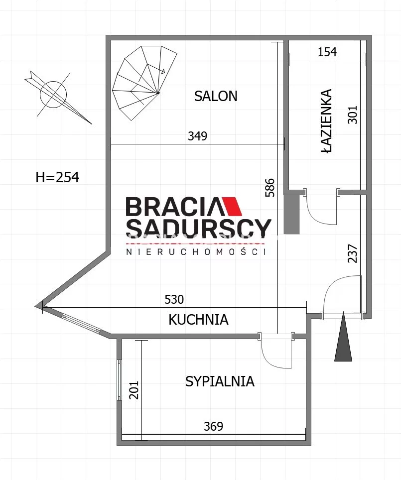 3 pokoje, mieszkanie 42,53 m², piętro 4, oferta nr , BS2-MS-308616-37, Kraków, Stare Miasto, Stare Miasto, Paulińska
