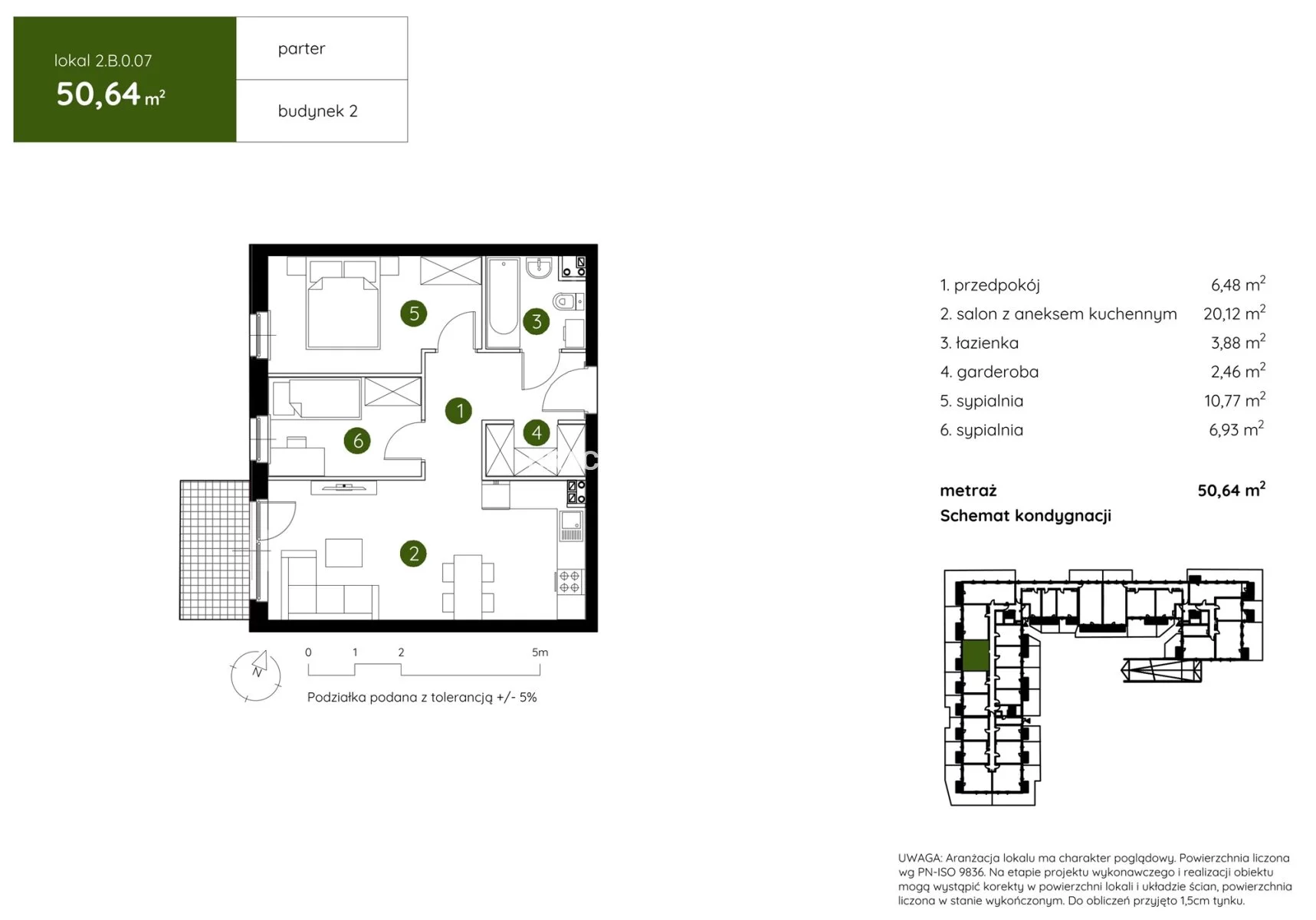 3 pokoje, mieszkanie 50,64 m², parter, oferta nr , BS2-MS-304205-4, Kraków, Prądnik Biały, Pękowicka