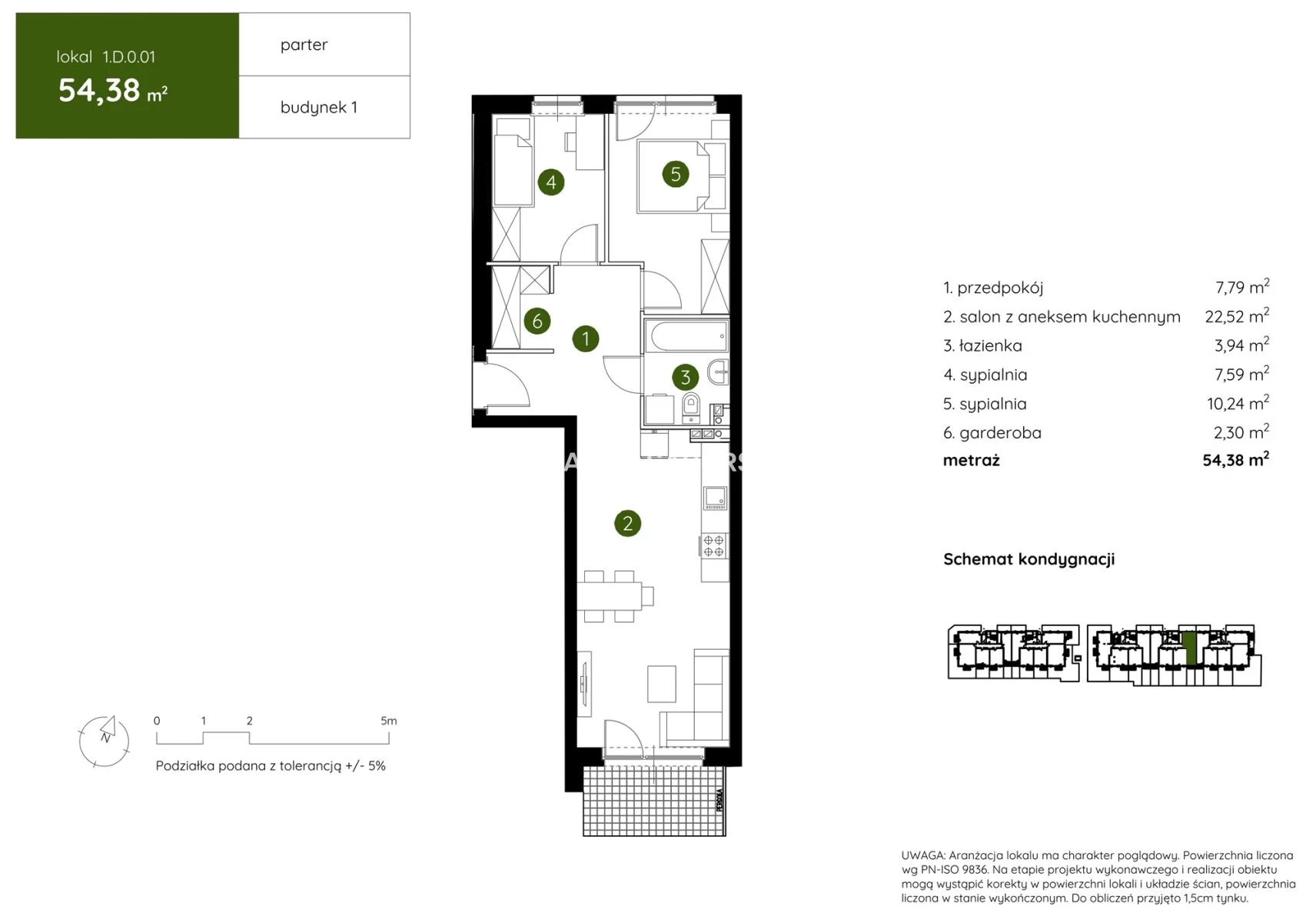 3 pokoje, mieszkanie 54,38 m², parter, oferta nr , BS2-MS-303951-4, Kraków, Prądnik Biały, Pękowicka