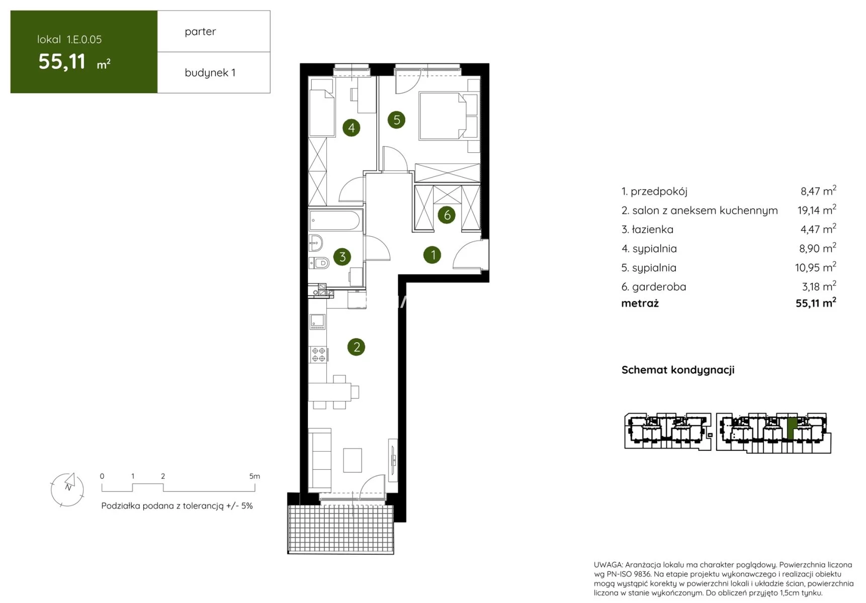 3 pokoje, mieszkanie 55,11 m², parter, oferta nr , BS2-MS-303973-4, Kraków, Prądnik Biały, Pękowicka