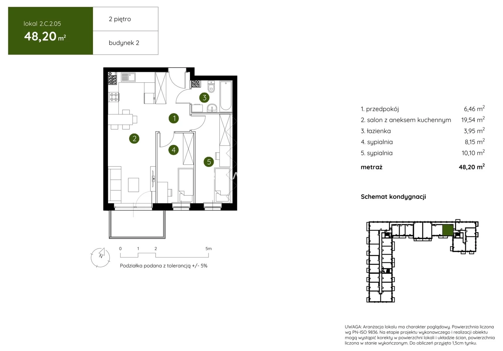 3 pokoje, mieszkanie 48,20 m², piętro 2, oferta nr , BS2-MS-304403-3, Kraków, Prądnik Biały, Pękowicka