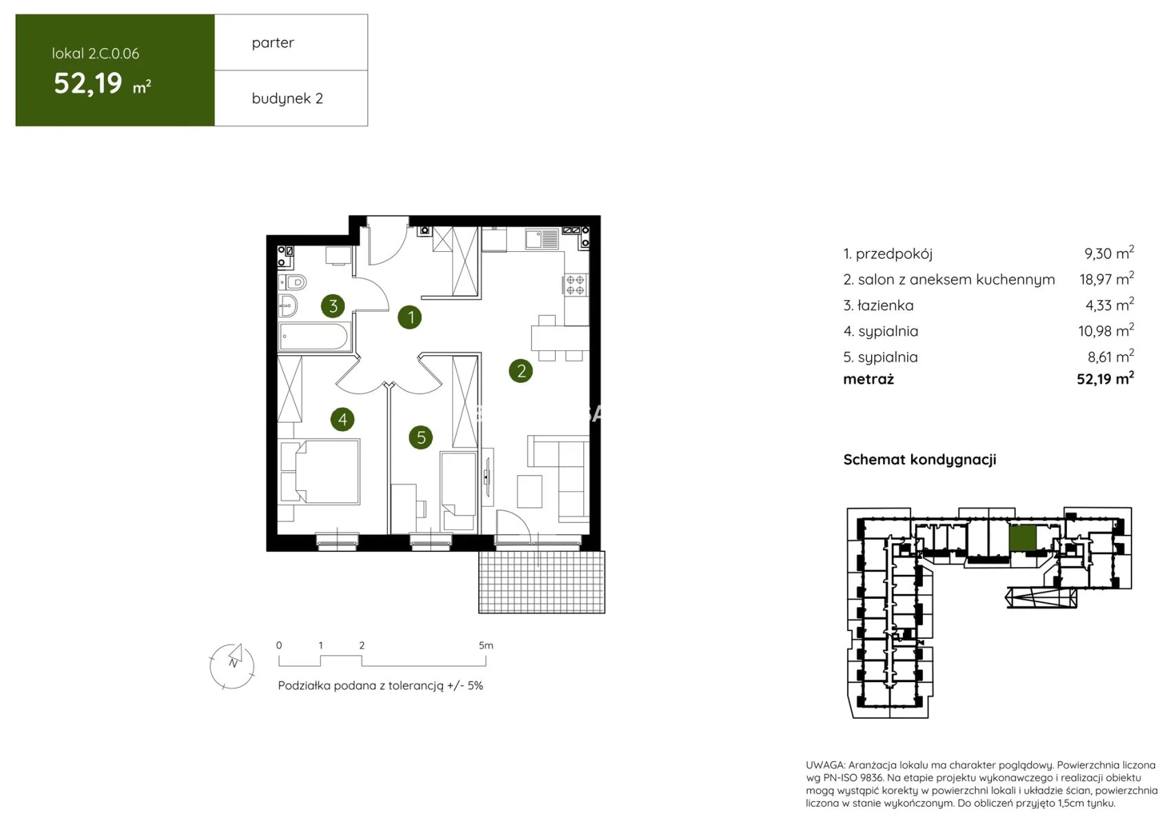 3 pokoje, mieszkanie 52,19 m², parter, oferta nr , BS2-MS-304331-3, Kraków, Prądnik Biały, Pękowicka