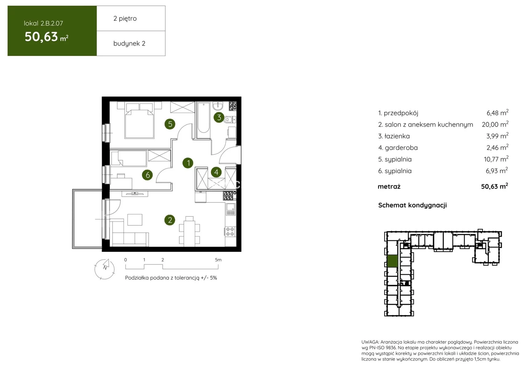 3 pokoje, mieszkanie 50,63 m², piętro 2, oferta nr , BS2-MS-304371-3, Kraków, Prądnik Biały, Pękowicka