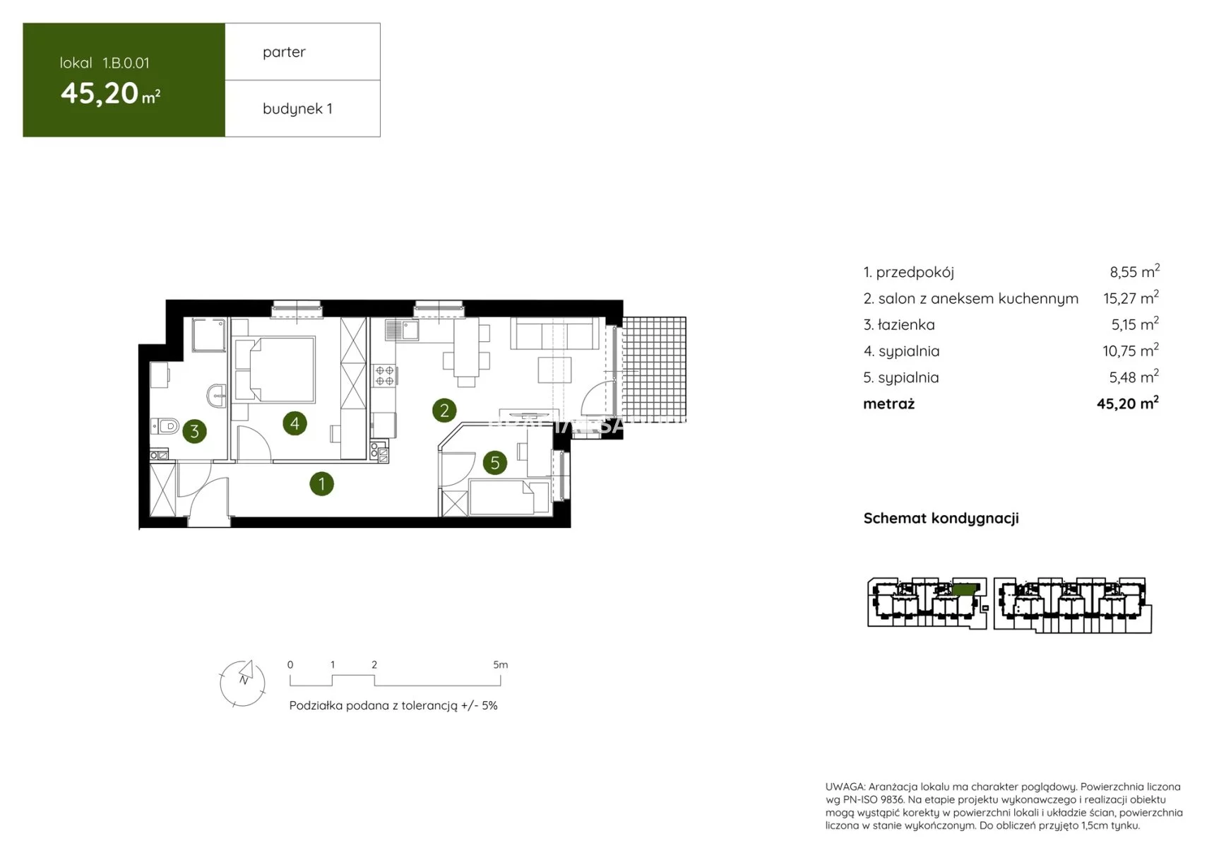 3 pokoje, mieszkanie 45,20 m², parter, oferta nr , BS2-MS-303942-17, Kraków, Prądnik Biały, Pękowicka