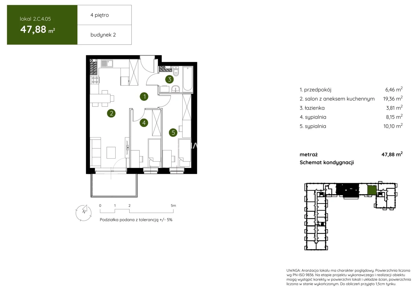 3 pokoje, mieszkanie 47,88 m², piętro 4, oferta nr , BS2-MS-304458-16, Kraków, Prądnik Biały, Pękowicka