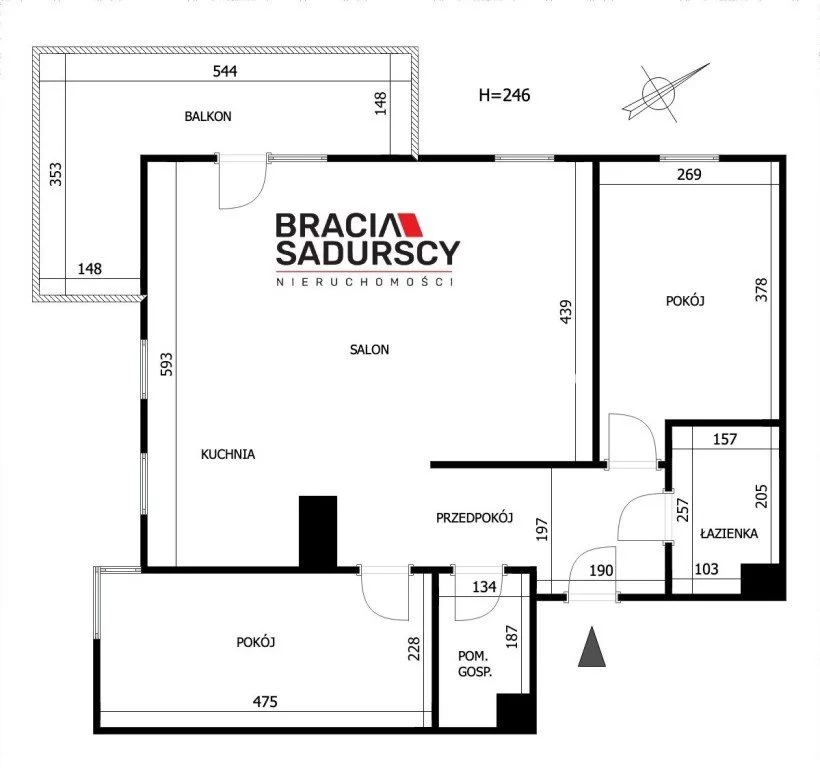 3 pokoje, apartament 66,00 m², piętro 5, oferta nr , BS1-MS-307818-15, Kraków, Mistrzejowice, os. Piastów