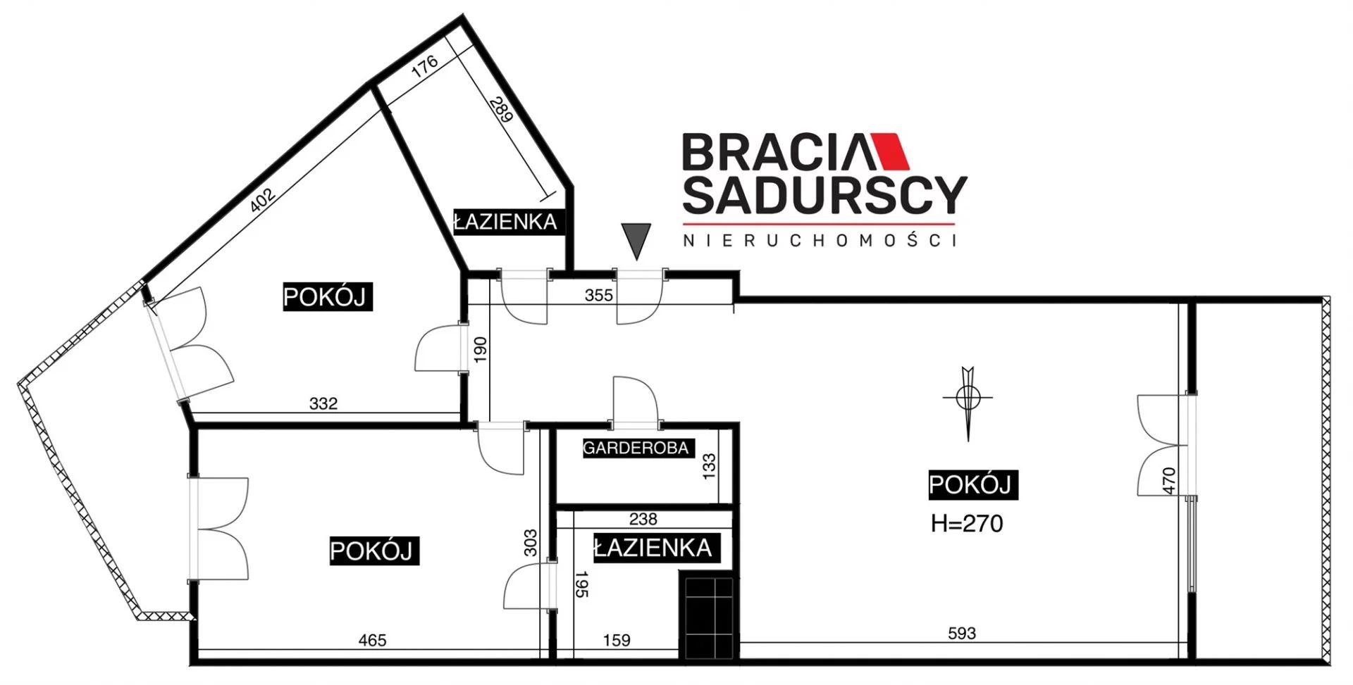 3 pokoje, mieszkanie 76,40 m², piętro 3, oferta nr , BS1-MS-311024-6, Kraków, Grzegórzki, Dąbie, płk. Francesco Nullo
