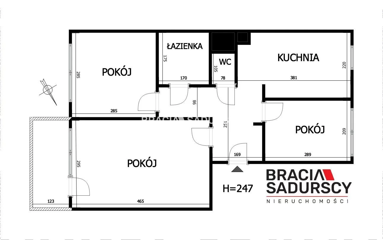 3 pokoje, apartament 45,75 m², piętro 11, oferta nr , BS1-MS-308918-47, Kraków, Prądnik Czerwony, Powstańców