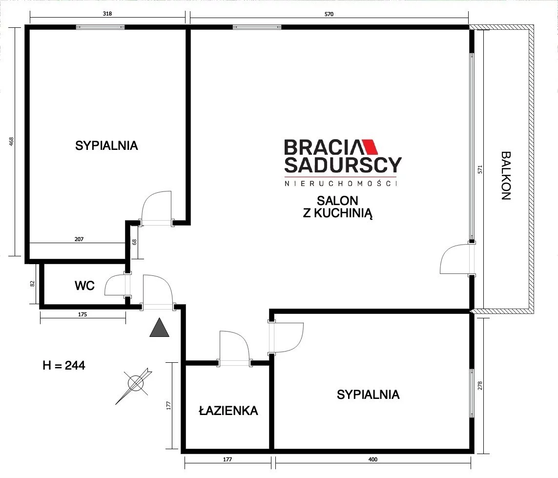 3 pokoje, mieszkanie 66,10 m², piętro 2, oferta nr , BS2-MS-311423, Kraków, Grzegórzki, Prof. Wł. Szafera